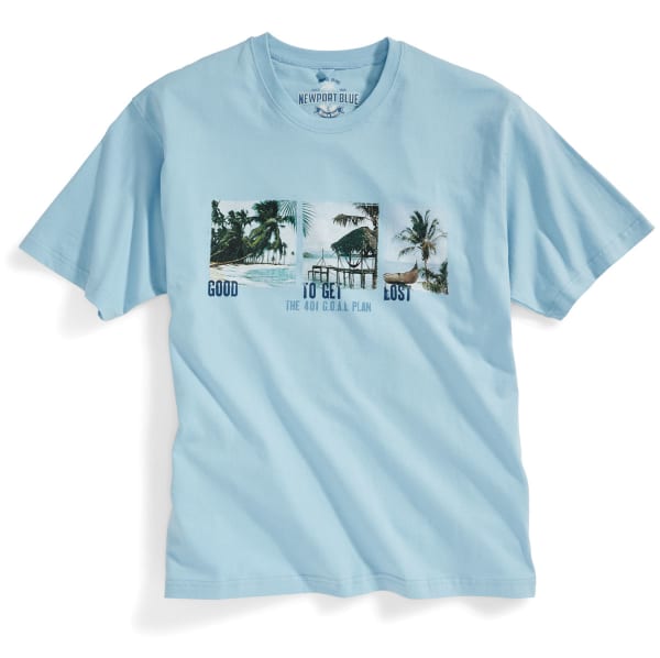 NEWPORT BLUE Men's Good to Get Lost Short-Sleeve Screen Tee