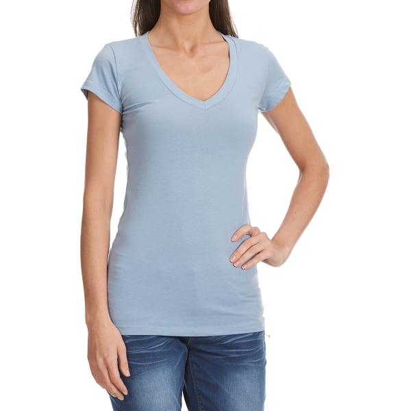 TRESICS Women's Femme Basic V-Neck Tee