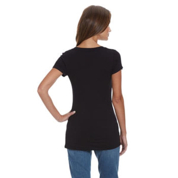 TRESICS FEMME Women's Scoop Neck Cap Sleeve Tee