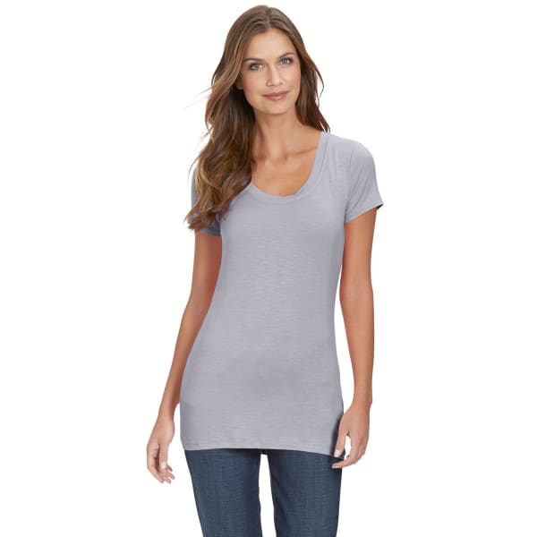 TRESICS FEMME Women's Scoop Neck Cap Sleeve Tee