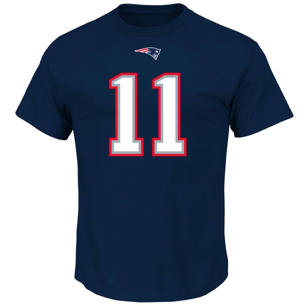 NEW ENGLAND PATRIOTS Men's Eligible Receiver #11 Edelman Name and Number Tee