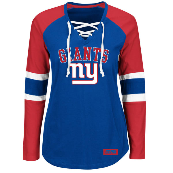 NEW YORK GIANTS Women's Winning Style Laces Tee