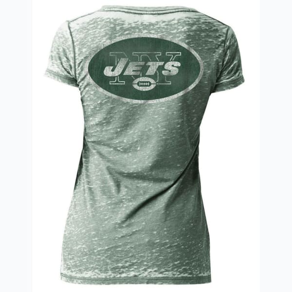 NEW YORK JETS Women's Burnout Short-Sleeve Tee