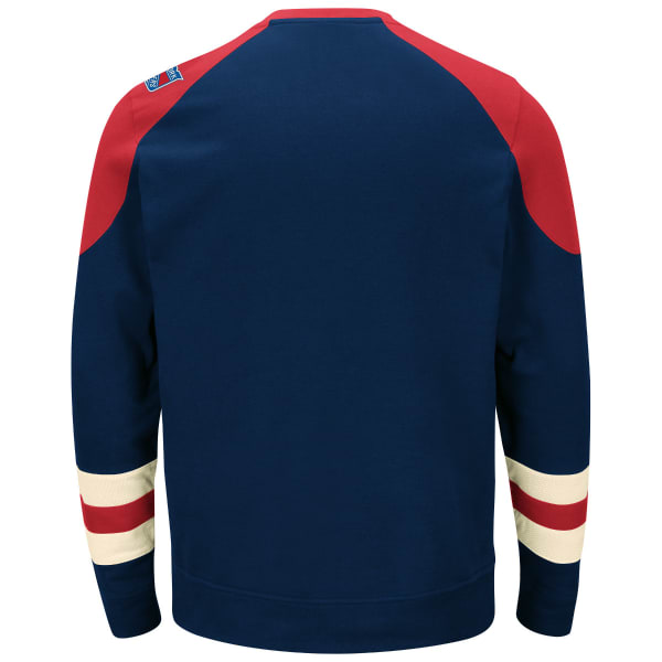 NEW YORK RANGERS Men's Vintage Centre Lace-Up Crewneck Pullover