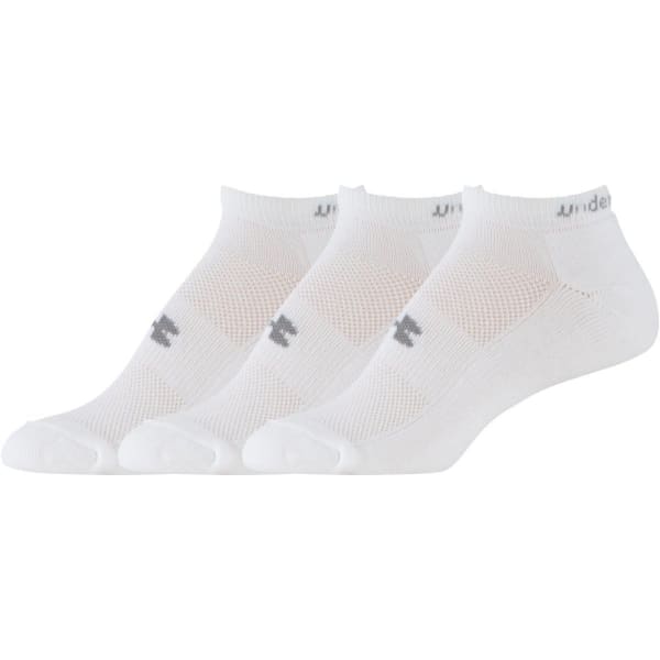 UNDER ARMOUR Women's HeatGear  Cushion Low Cut Socks, 3 Pack