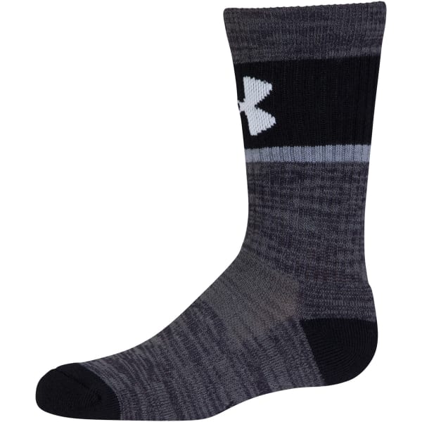 UNDER ARMOUR Boys' Grade School Next Statement 2.0 Crew Socks, 3 Pack