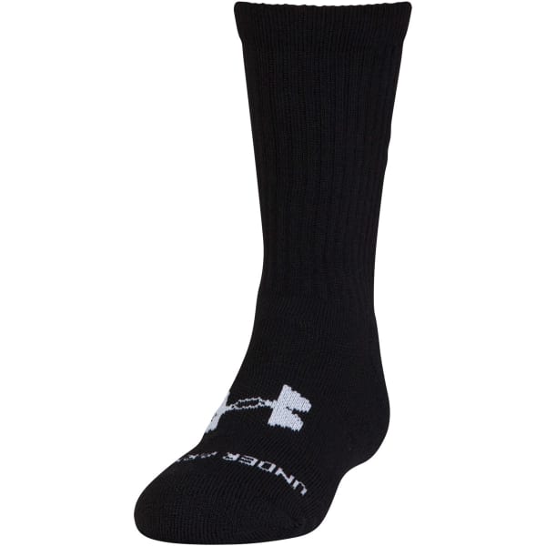 UNDER ARMOUR Boys' Grade School Next Statement 2.0 Crew Socks, 3 Pack