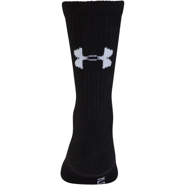 UNDER ARMOUR Boys' Grade School Next Statement 2.0 Crew Socks, 3 Pack