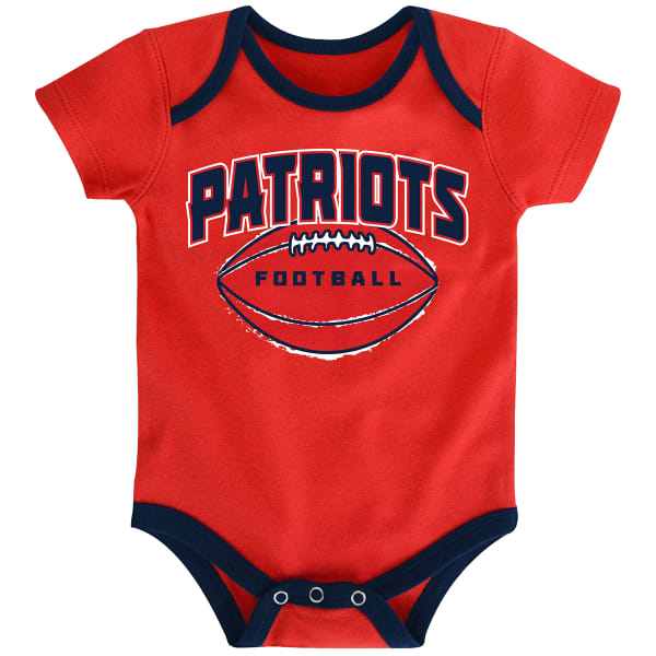 NEW ENGLAND PATRIOTS Infant Boys' Bodysuit Set, 3 Pieces