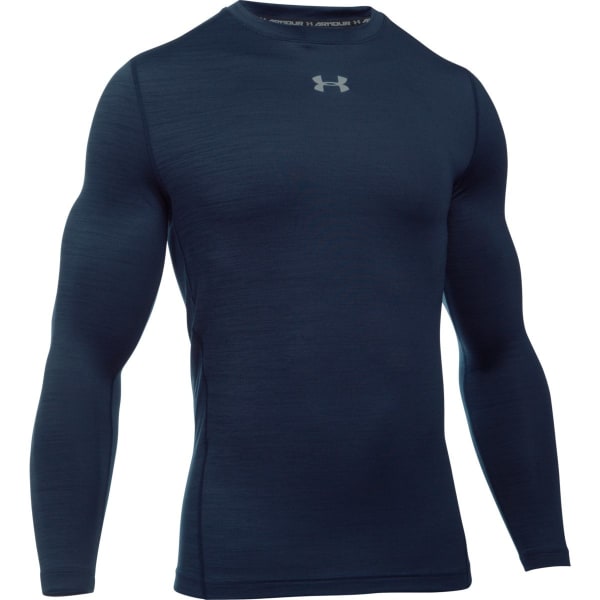 UNDER ARMOUR Men's ColdGear Armour Twist Compression Crew Shirt