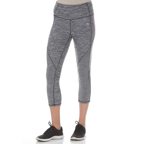 RBX Women's Striated Spliced Yoga Capris