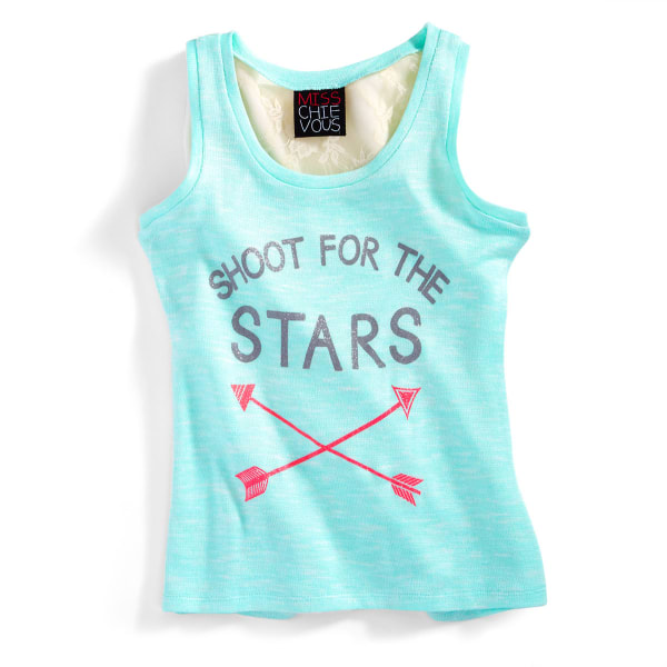 MISS CHIEVOUS Girls' €œShoot for the Stars" Hacci Tank