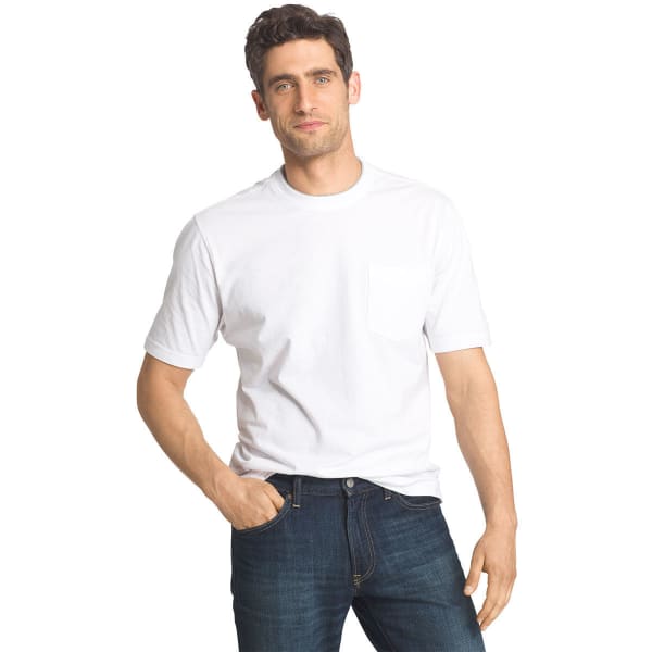 IZOD Men's Short-Sleeve Basic Crew Neck Solid Tee