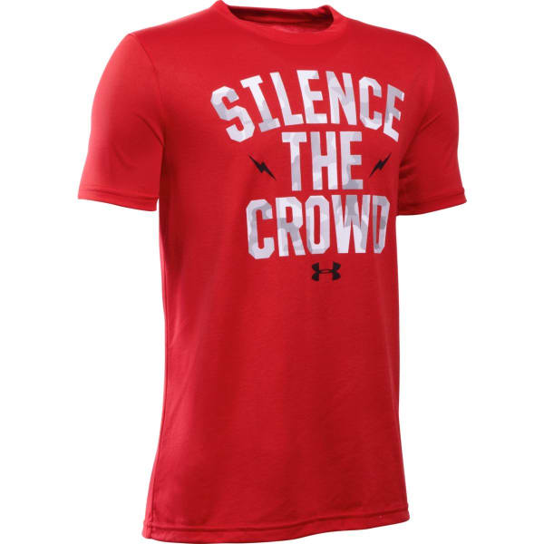 UNDER ARMOUR Boys' Silence the Crowd Short-Sleeve Tee