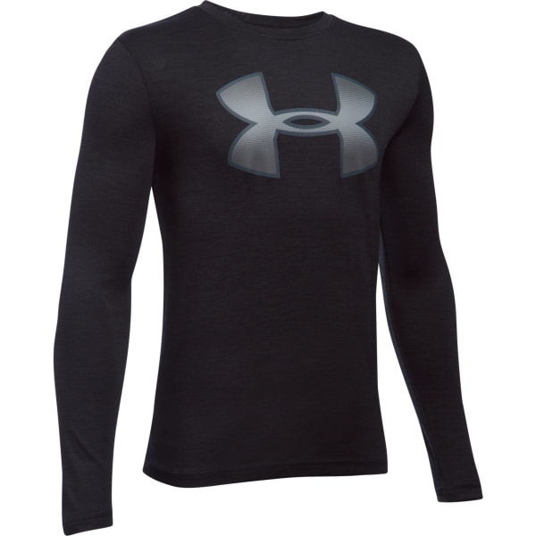 UNDER ARMOUR Boys' UA Novelty Big Logo Long-Sleeve Tee