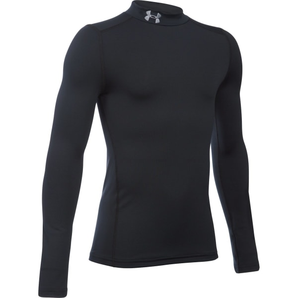 UNDER ARMOUR Boys' ColdGear Armour Mock Long-Sleeve Tee