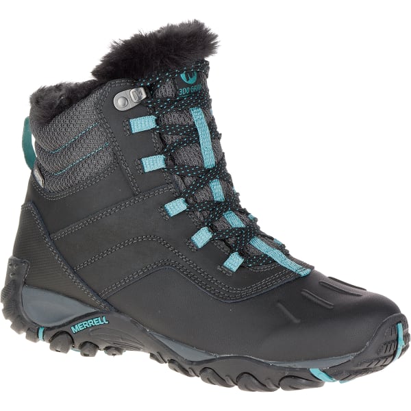 MERRELL Women's Atmost Mid Waterproof Boots, Black