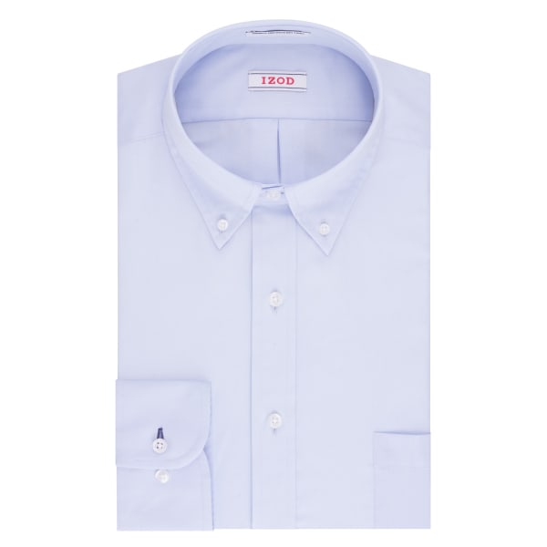 IZOD Men's Twill Regular Fit Dress Shirt