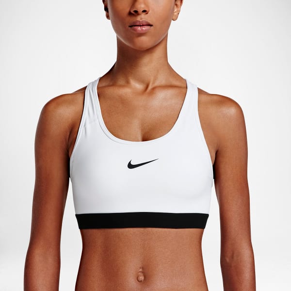 Nike Women's Classic Padded Bra White/Black Sz X-Large CJ1389-100