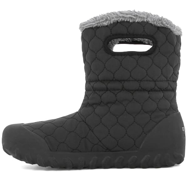 BOGS Women's B-Moc Quilted Puff Insulated Boots, Black