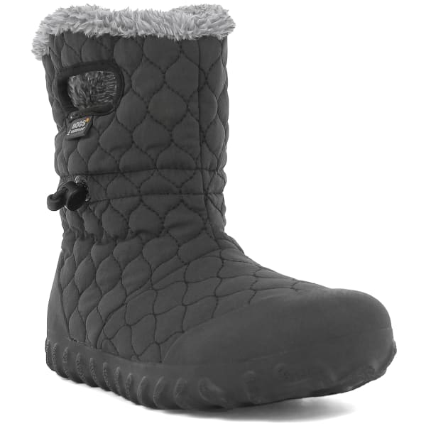 BOGS Women's B-Moc Quilted Puff Insulated Boots, Black