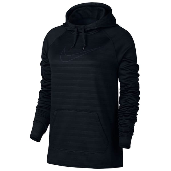 NIKE Women's Therma Embossed Stripe Pullover Hoodie