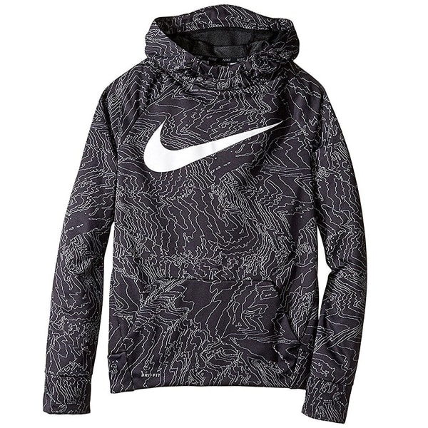 NIKE Big Boys' Therma All-Over Print Pullover Hoodie