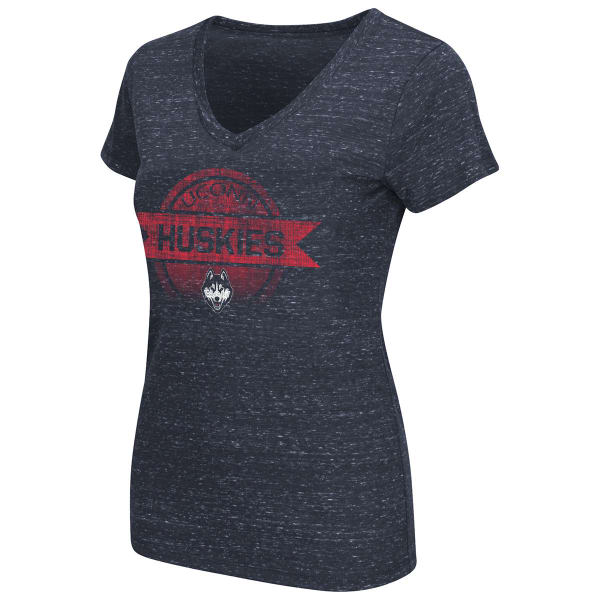 UCONN Women's Double Stag V-Neck Tee