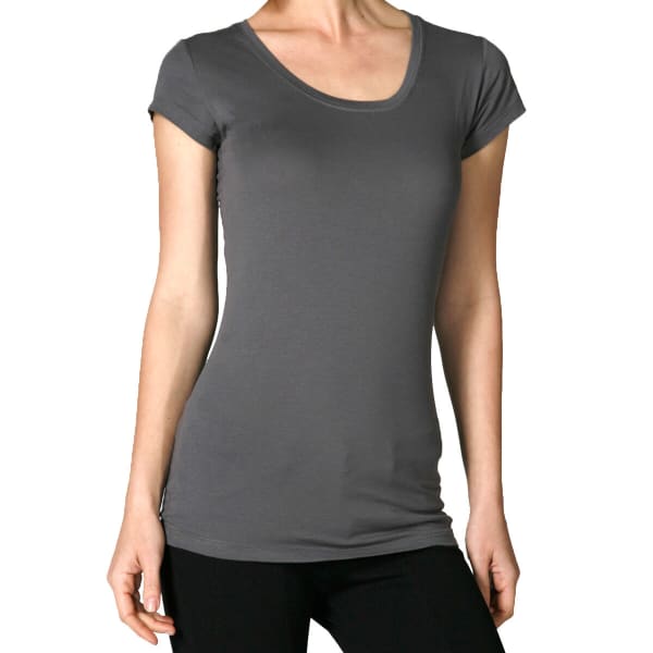 ACTIVE BASIC Juniors' Short-Sleeve Scoop Neck Tee