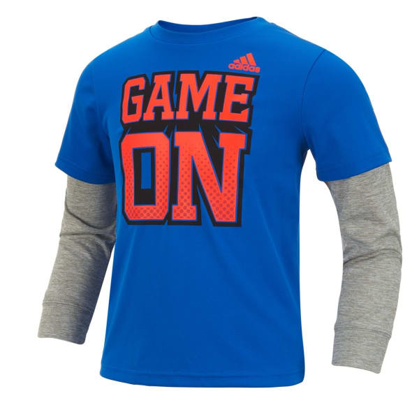 ADIDAS Boys' Game On Long-Sleeve Tee