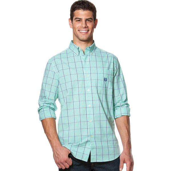 CHAPS Men's Multi Windowpane Check Shirt