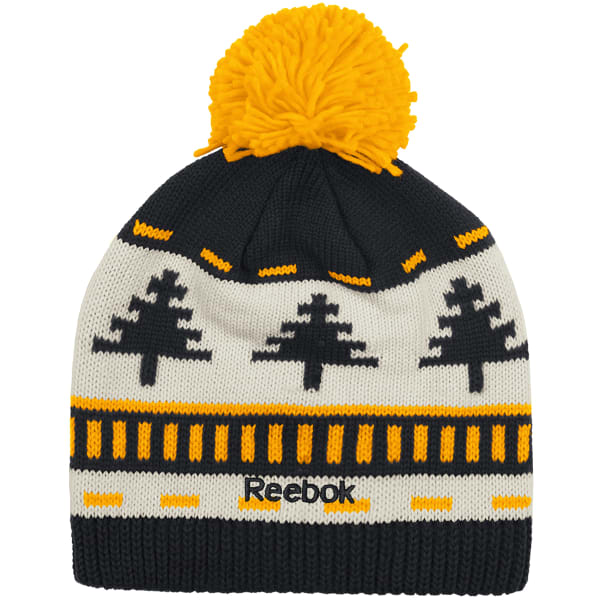 ADIDAS Boston Bruins Tree Pom-Pom Beanie