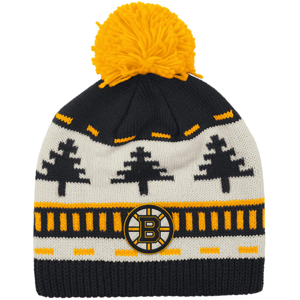 ADIDAS Boston Bruins Tree Pom-Pom Beanie