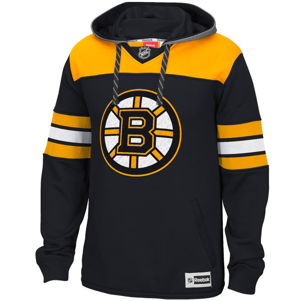 REEBOK Men's Boston Bruins Jersey Pullover Hoodie