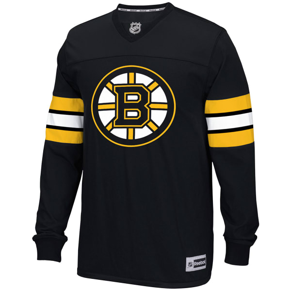 REEBOK Men's Boston Bruins Jersey Long-Sleeve Tee