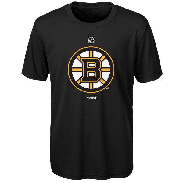 REEBOK BOSTON BRUINS Boys' Primary Logo Perf Shirt Sleeve Tee