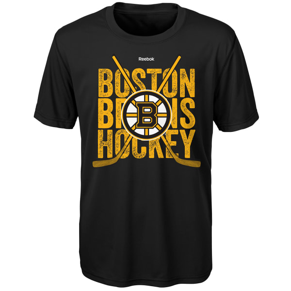 BOSTON BRUINS Boys' Cross Stix Short Sleeve Tee