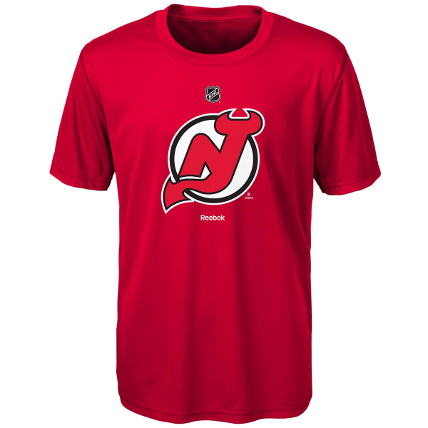 NEW JERSEY DEVILS Boys' Primary Logo Perf Short Sleeve Tee