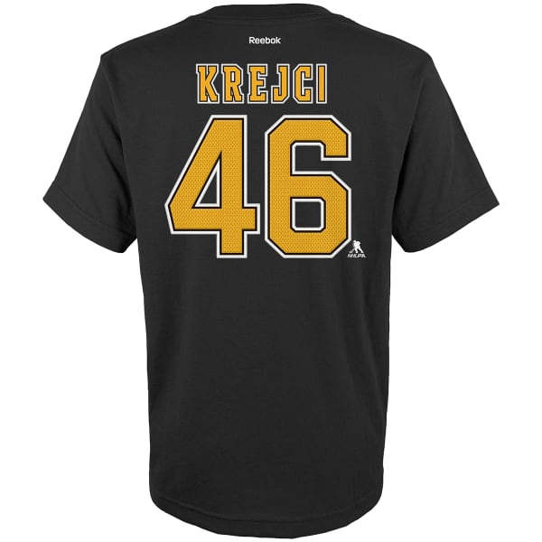 BOSTON BRUINS Boys' David Krejci #46 Name and Number Tee