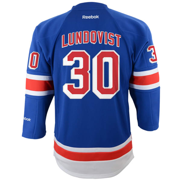 NEW YORK RANGERS Boys' Lundqvist #30 Home Premier Jersey