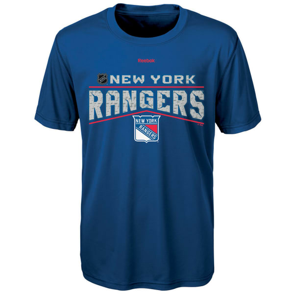 REEBOK Boys' New York Rangers TNT Freeze Reflect Short-Sleeve Tee