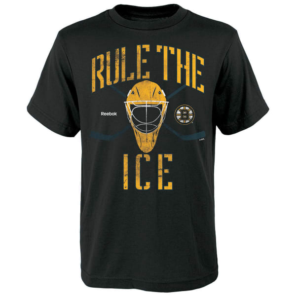 REEBOK Boys' Boston Bruins Rule the Ice Short-Sleeve Tee