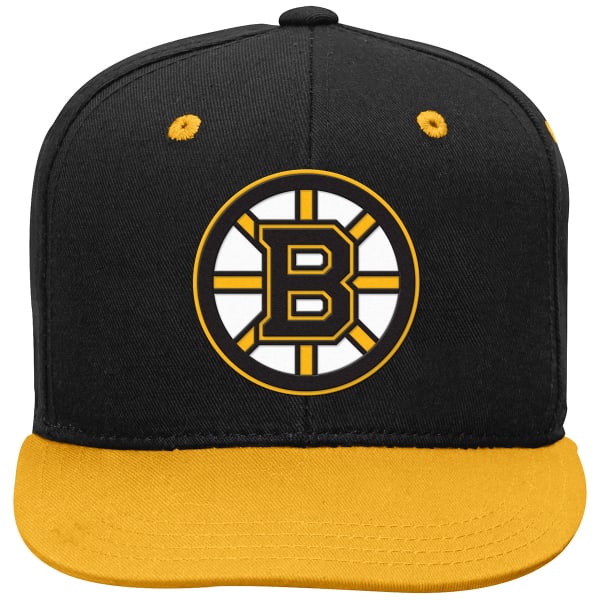 BOSTON BRUINS Boys' Two-Tone Flat-Brim Snapback Cap