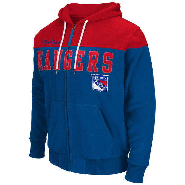 NEW YORK RANGERS Men's First Down Full-Zip Fleece