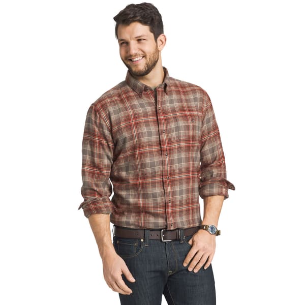 G.H. BASS & CO. Men's Long Sleeve Fireside Flannel Shirt