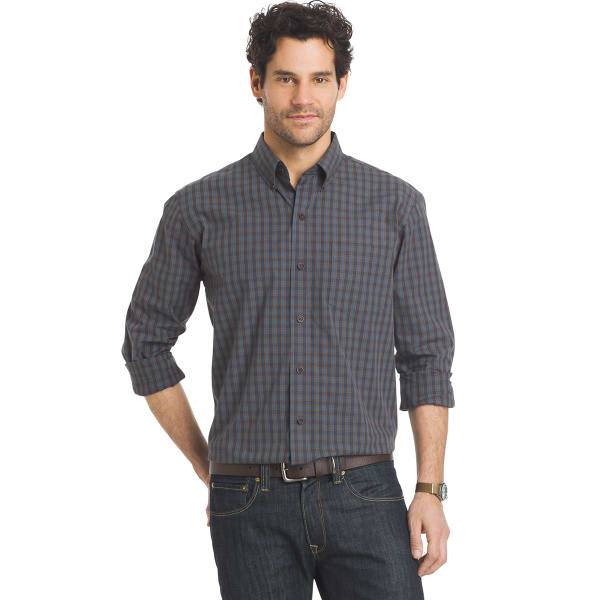 ARROW Men's Blazer Plaid Long-Sleeve Shirt