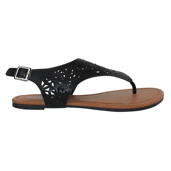 OLIVIA MILLER Women's Laser-Cut Sandals