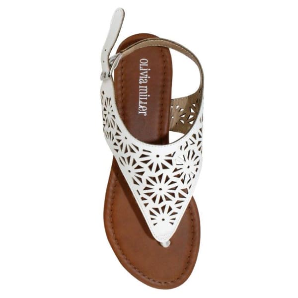 OLIVIA MILLER Women's Laser-Cut Sandals