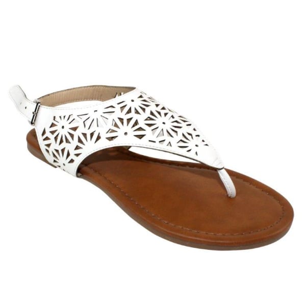 OLIVIA MILLER Women's Laser-Cut Sandals