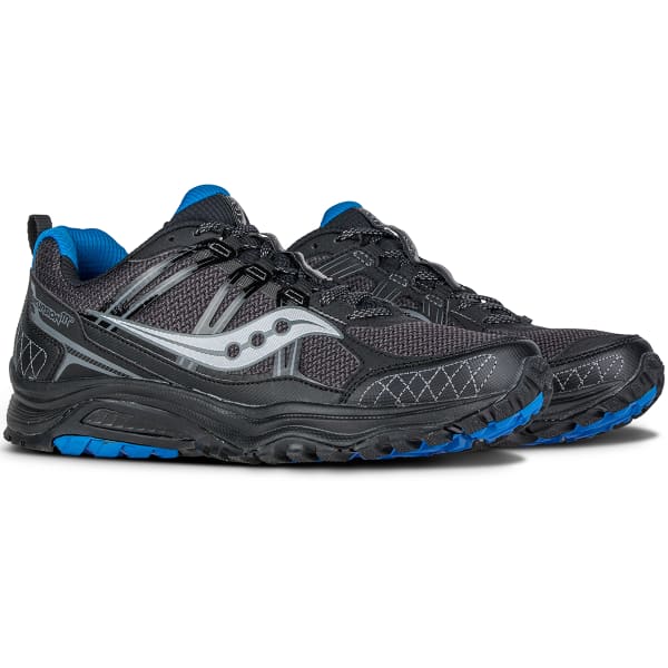 SAUCONY Men's Excursion TR10 Trail Running Shoes, Black/Royal
